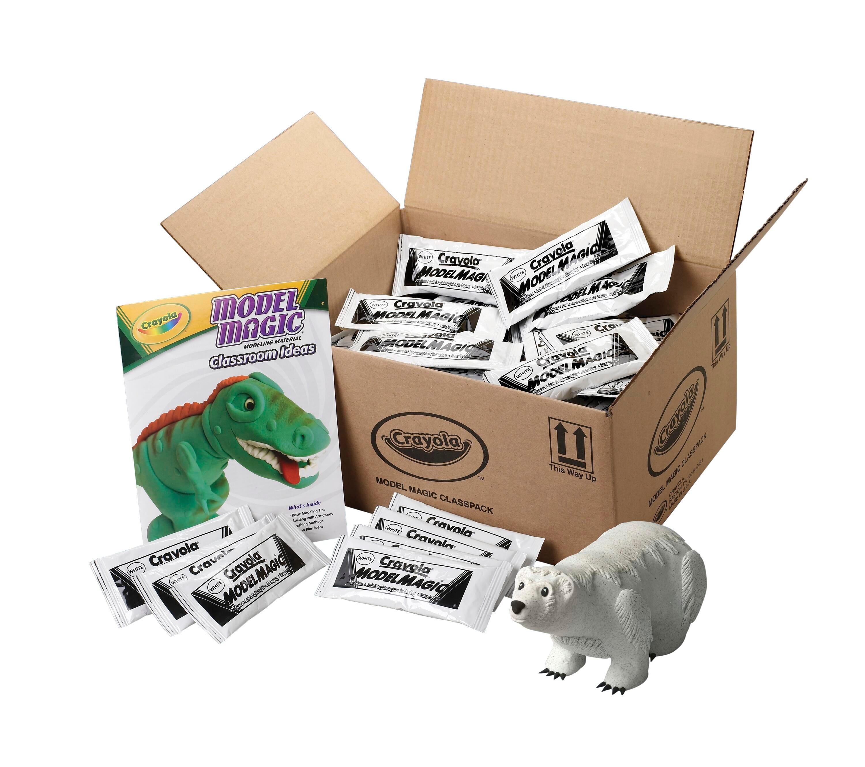 Crayola Model Magic Classpack, 1 Ounce Pouches, White, Set of 75 404531